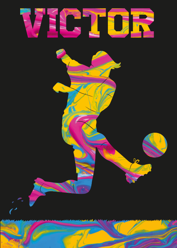 Football poster futbol poster - TenStickers