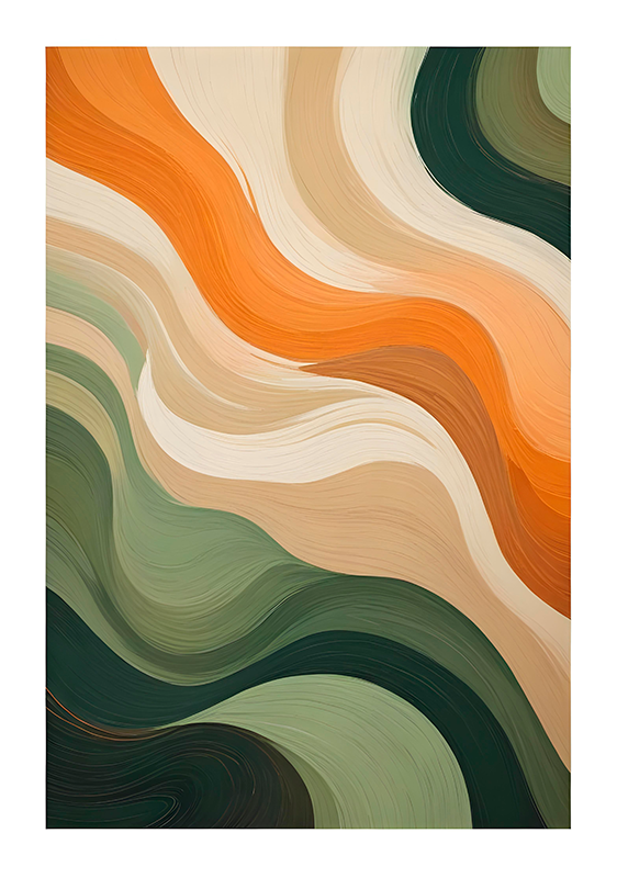 Art poster in multicolor pastels - TenStickers