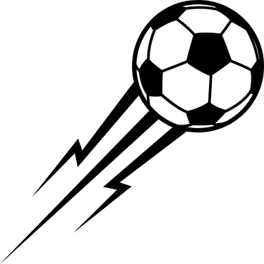 Football poster decorative vinyl ball like lightning - TenStickers