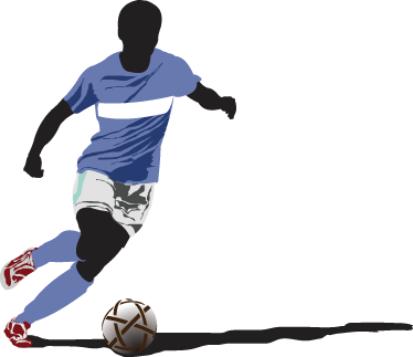 Football poster decorative vinyl soccer player - TenStickers