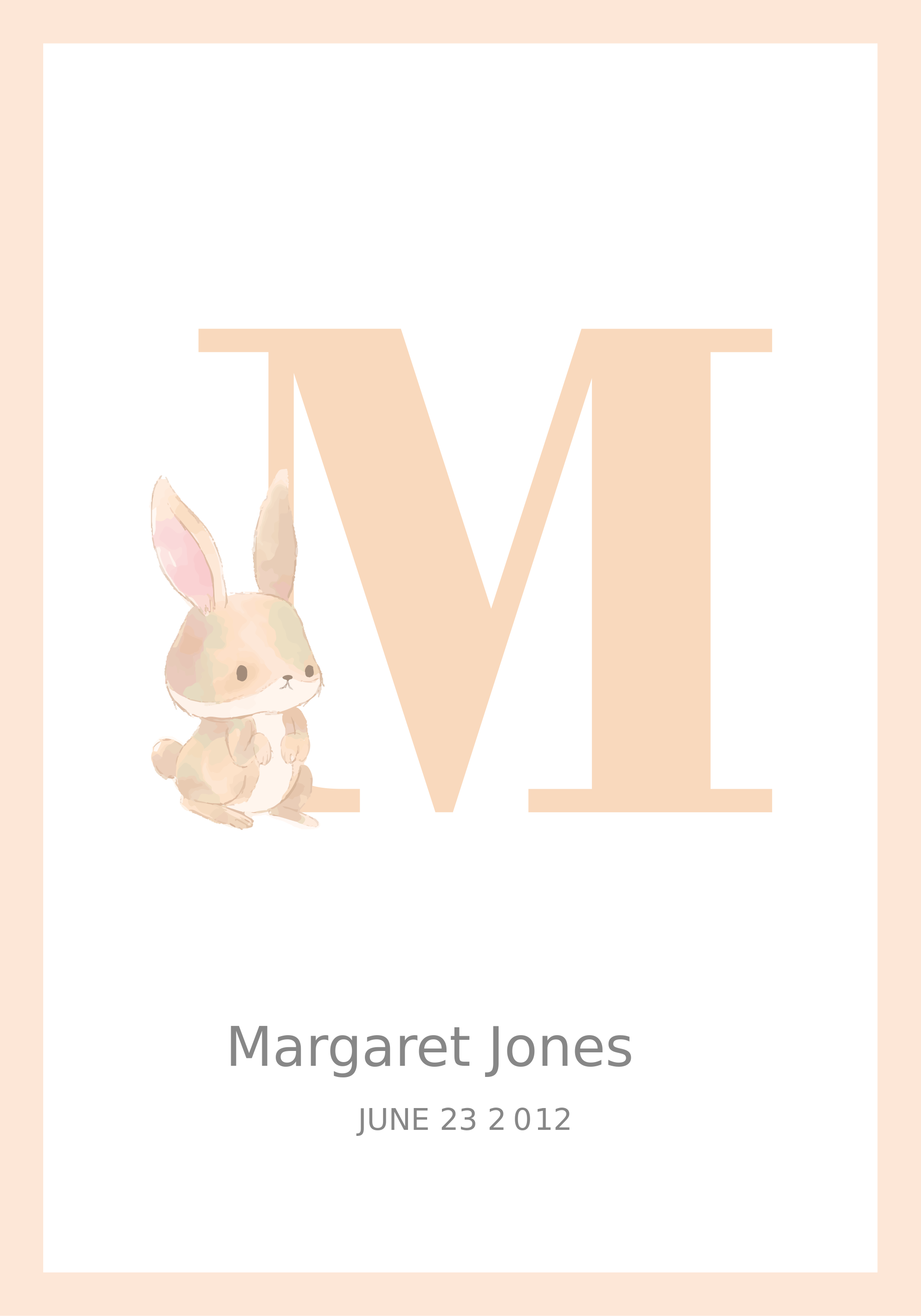 Custom initial customisable poster - TenStickers