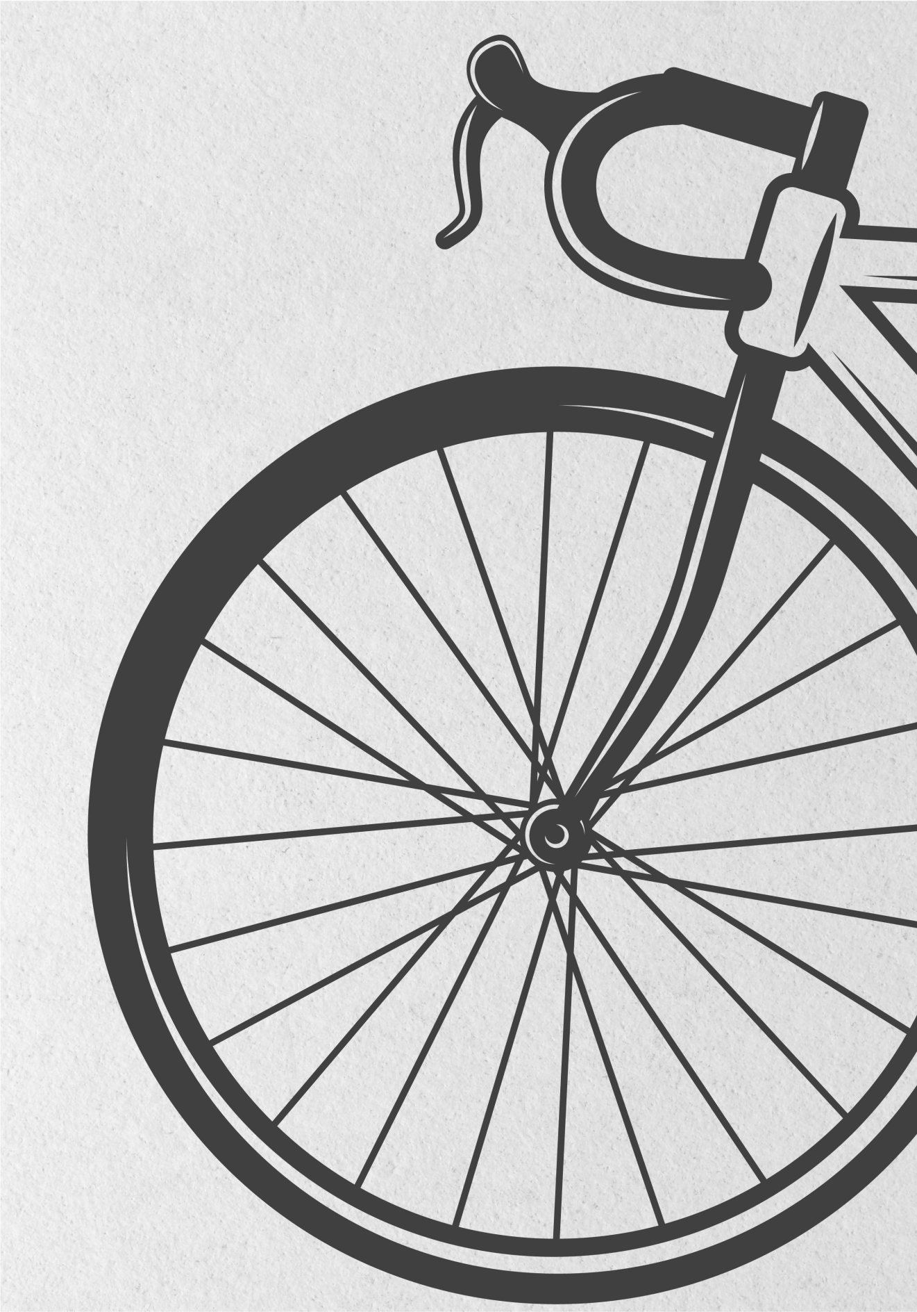 minimalist bike wall poster - TenStickers