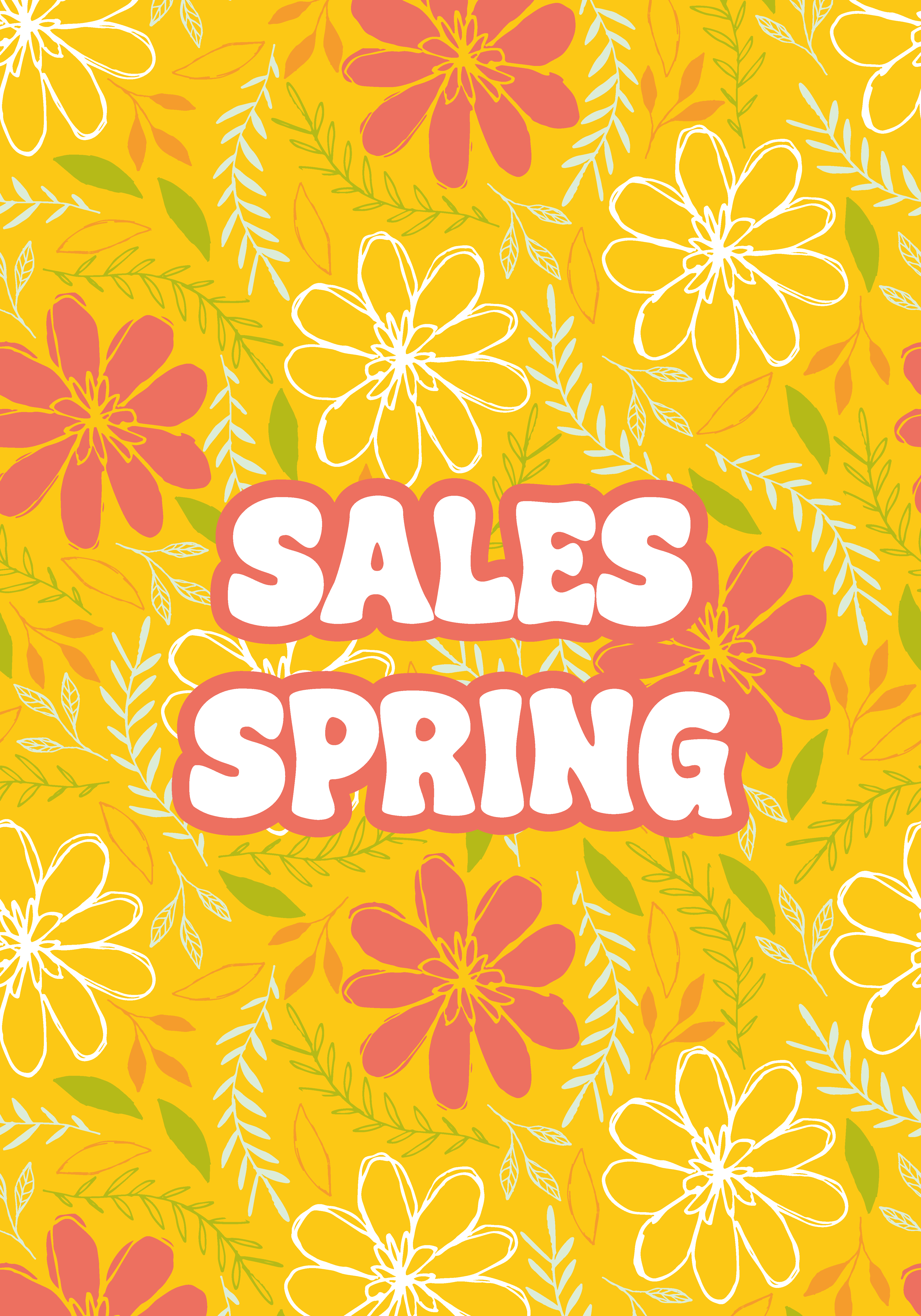 spring sales flowers flower poster - TenStickers