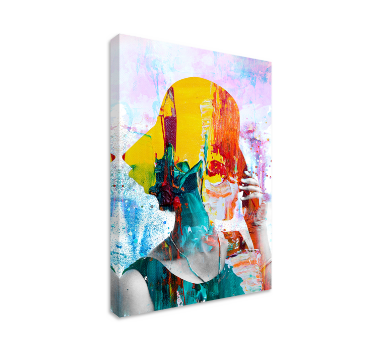 Colorful woman art  canvas art prints - TenStickers