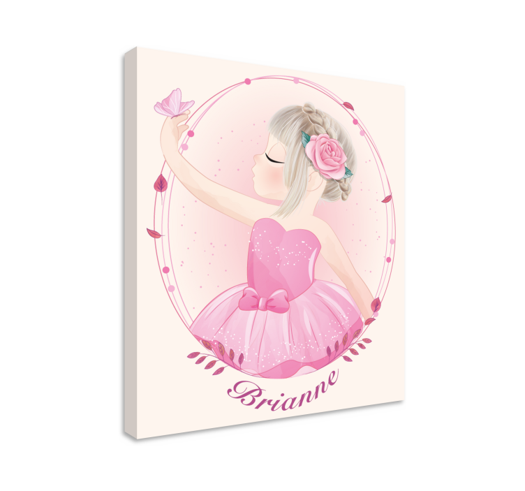 Nursery canvas dancing ballerina girl - TenStickers