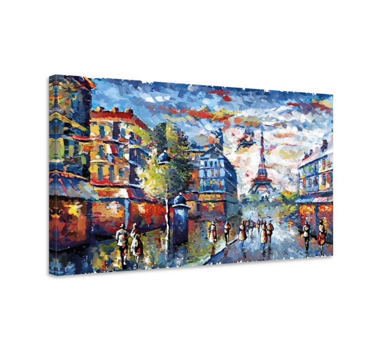 Paris bohemian art watercolor style canvas art - TenStickers