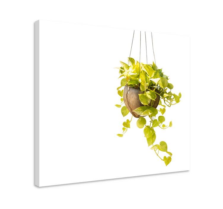 Flowers canvas hanging greenery decor arrangement - TenStickers