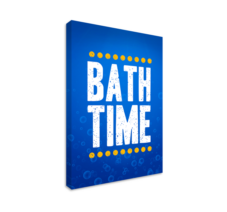 Quote canvas for bath time joy - TenStickers