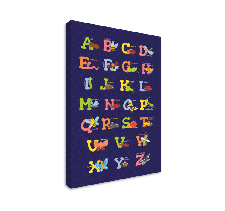 English alphabet Alphabet canvas prints - TenStickers