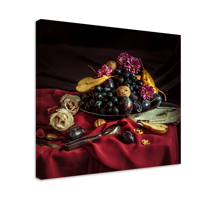 Fruit canvas wall art elegant fruit display - TenStickers