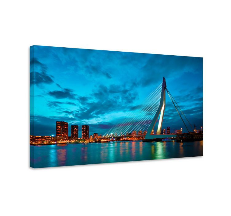 Rotterdam skyline city canvas prints - TenStickers