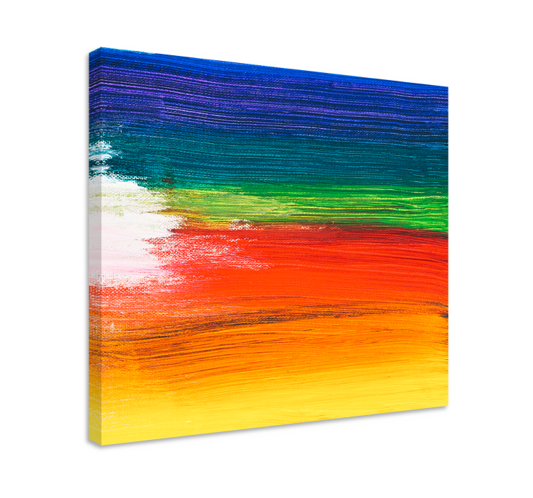 Abstract wall art 1 colorful striped design - TenStickers