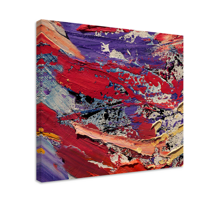 Abstract wall art 1 vibrant color stream - TenStickers