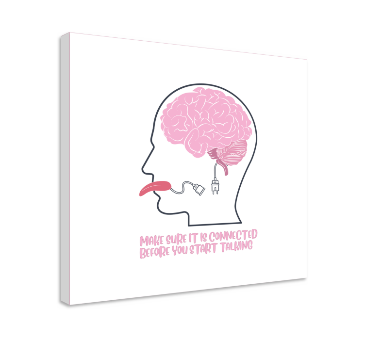 Make sure it is connected Brain modern canvas - TenStickers