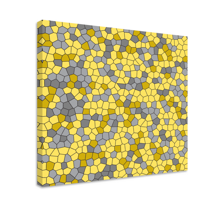 Geometric canvas honeycomb pattern design - TenStickers