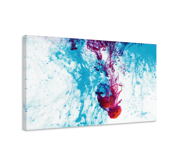 Purple and blue water effect modern canvas - TenStickers