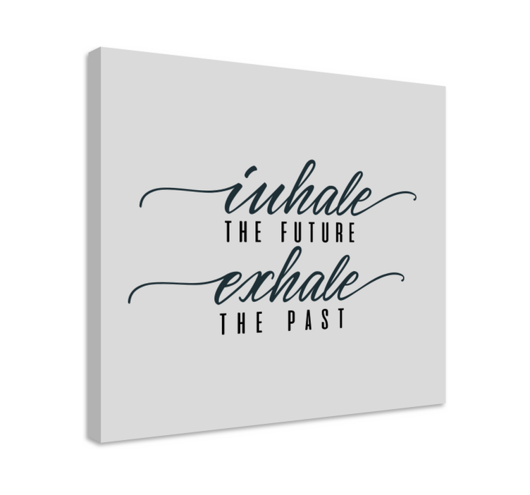 Inhale the future motivational canvas - TenStickers