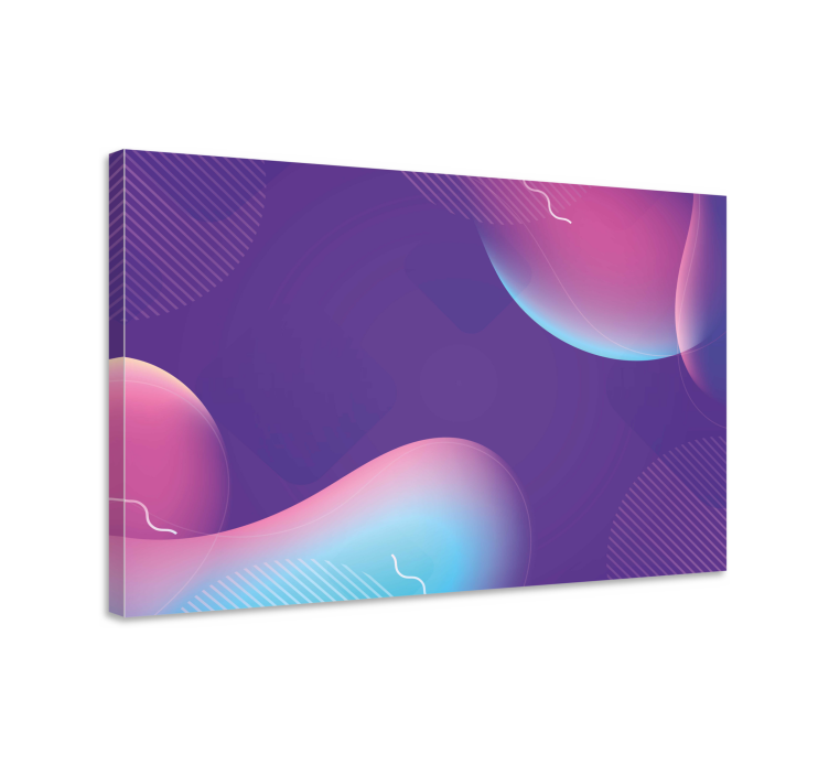 Modern art fluid gradients canvas - TenStickers