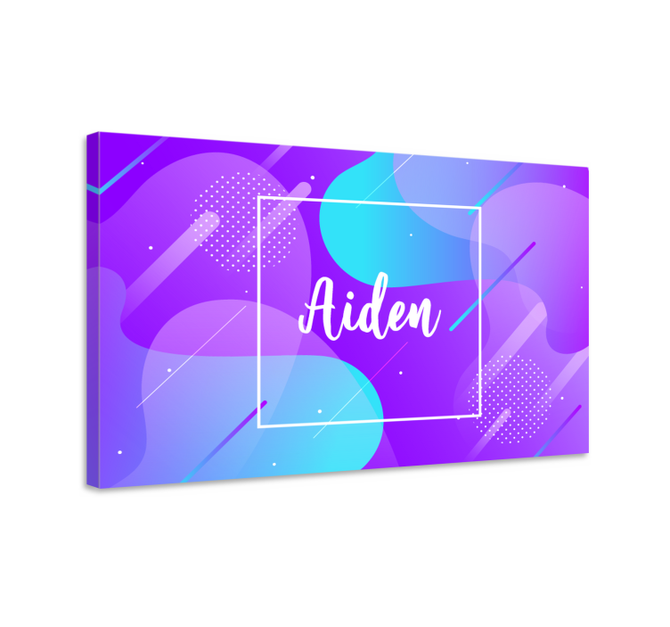 Abc canvas wall art personalized name artwork - TenStickers