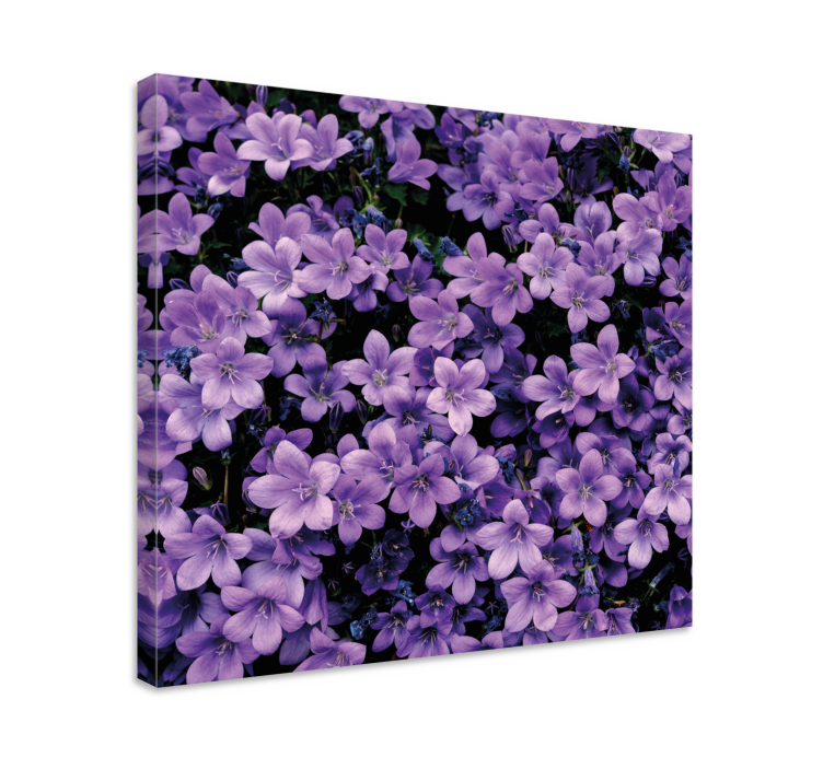 Vague purple flowers flower canvas - TenStickers