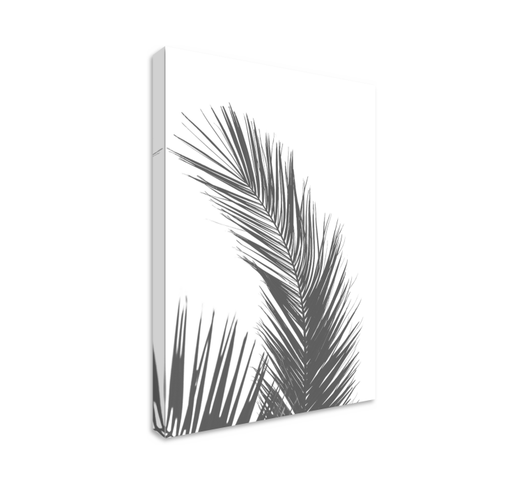 Flowers canvas elegant palm frond art print - TenStickers