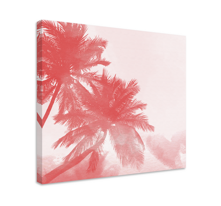 Pink sunset colour Office wall prints - TenStickers