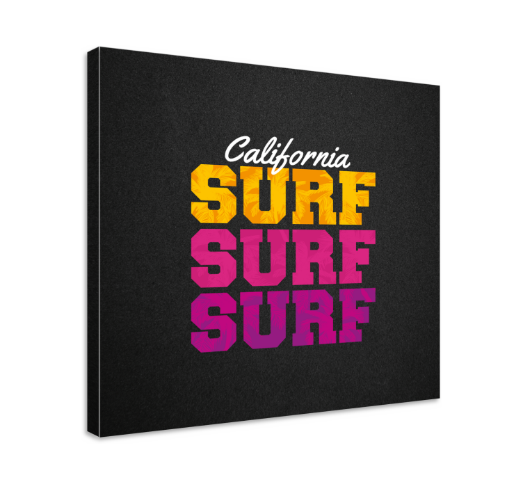Sports canvas art california surf aesthetic - TenStickers