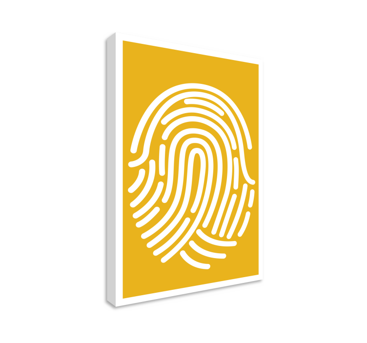 Fingerprint abstract art geometric canvas - TenStickers