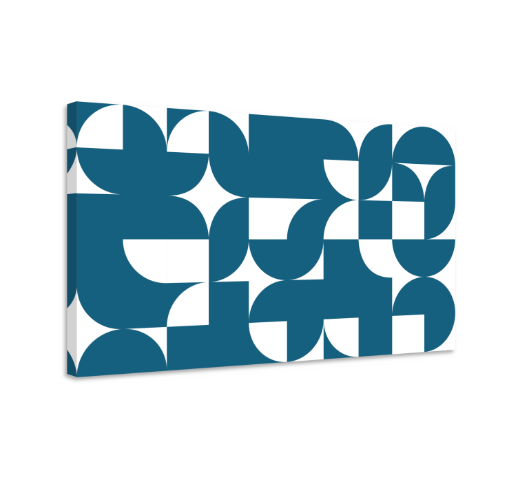 Geometric canvas modern shape blend - TenStickers