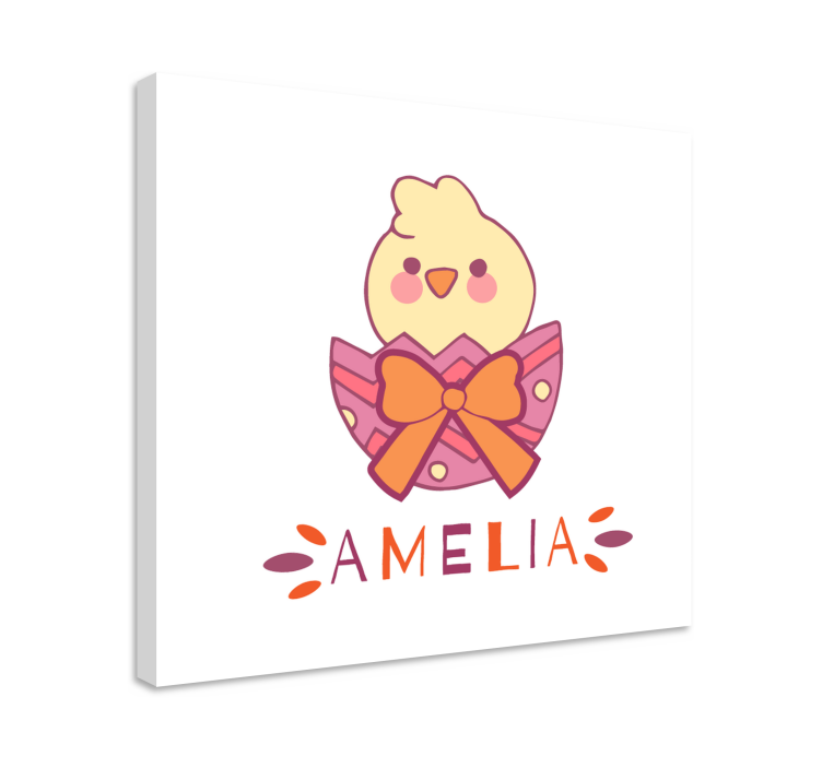 Nursery canvas cute chick artwork - TenStickers