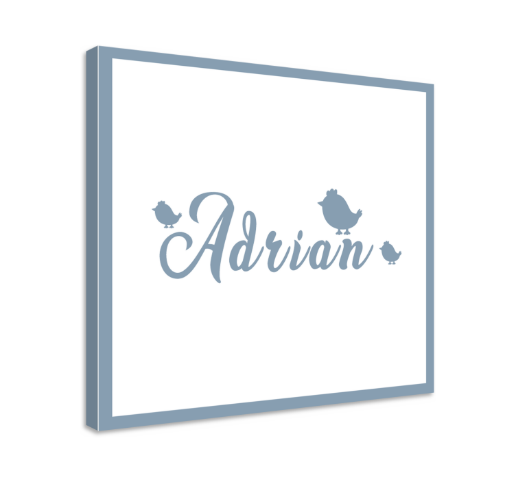 Abc canvas wall art personalized name design - TenStickers