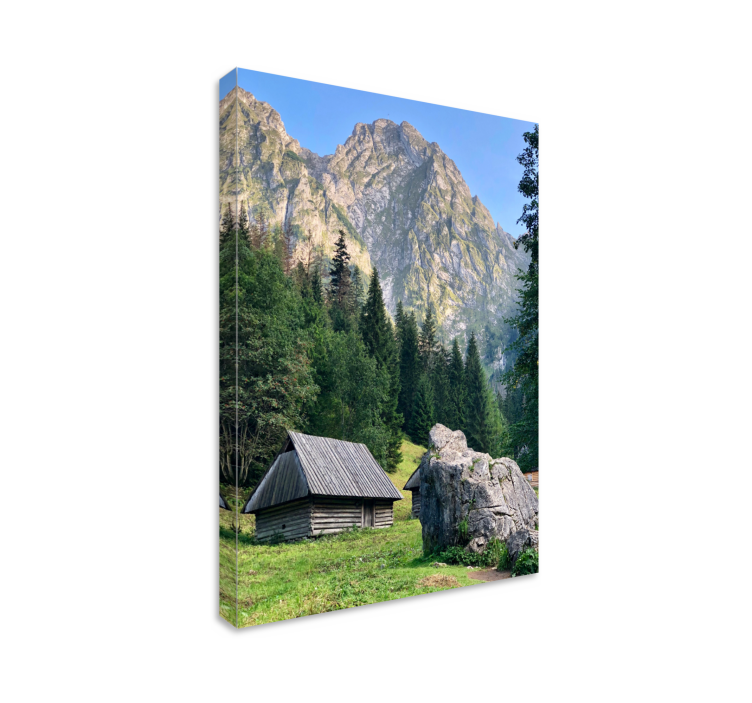 Landscape canvas mountainous forest view - TenStickers