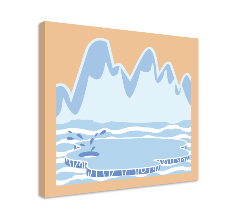 Iceberg landscape landscape canvas - TenStickers