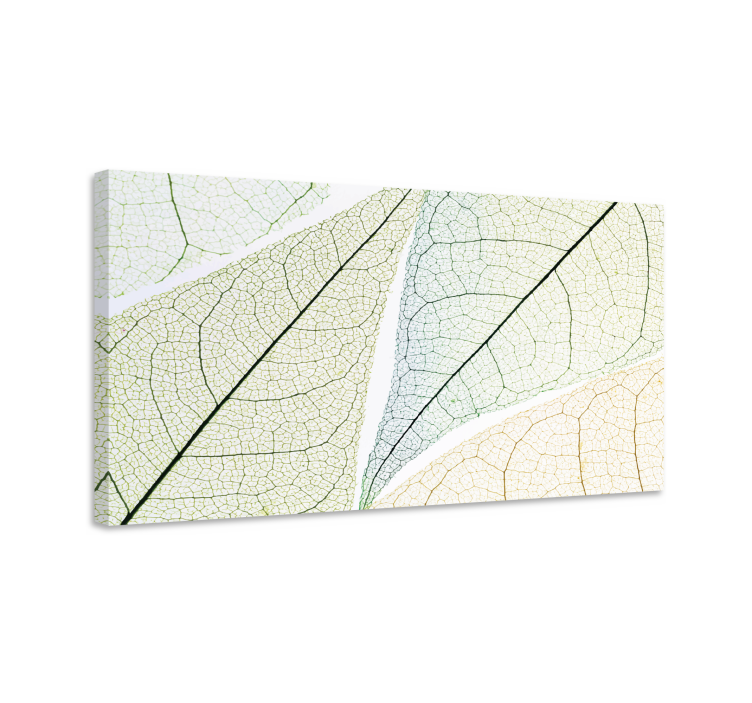 Flowers canvas with intricate leaf patterns - TenStickers