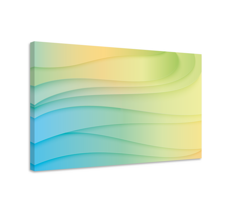 Wave pattern fusion modern canvas art - TenStickers