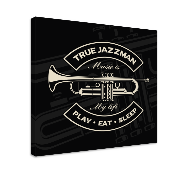True jazzman Music canvas - TenStickers