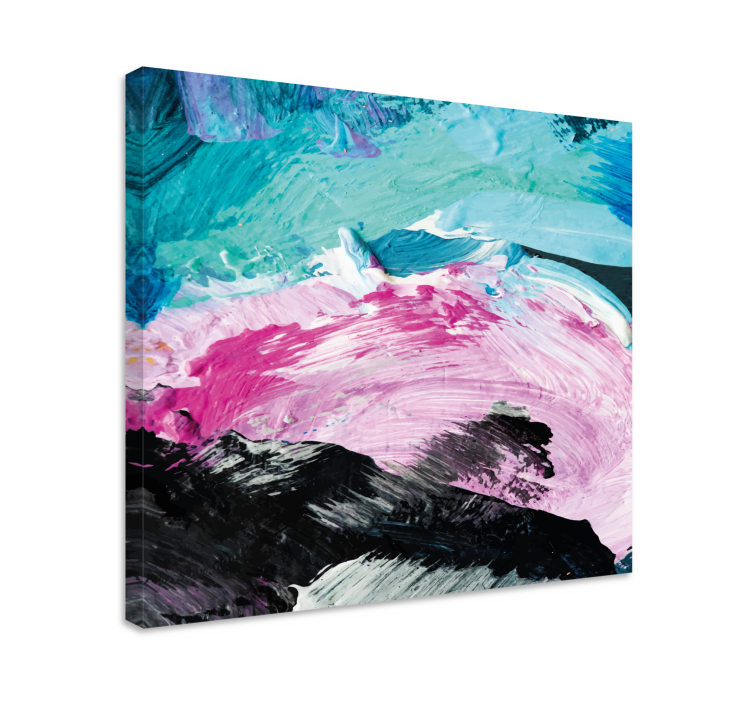 Abstract wall art 1 colorful dynamic swirls - TenStickers