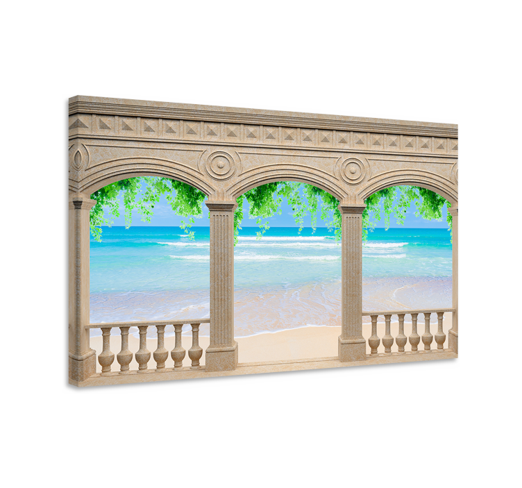 Seaside Archway View landscape canvas - TenStickers