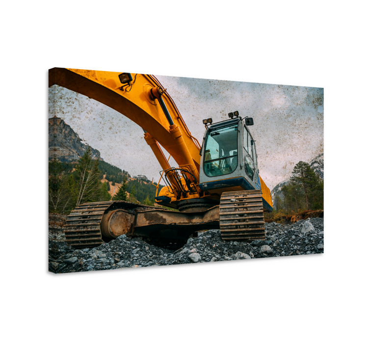 Sports canvas art construction machinery excellence - TenStickers