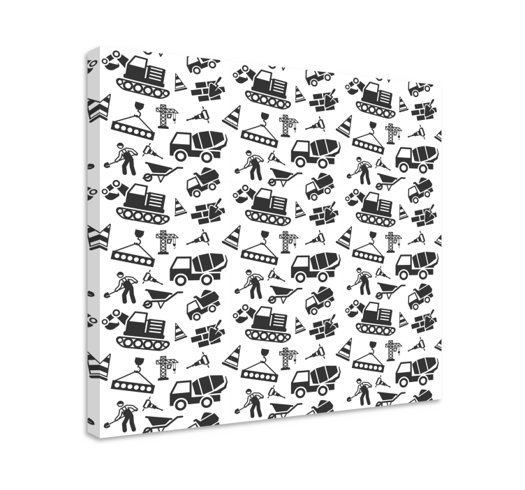 Quote canvas construction site icons - TenStickers