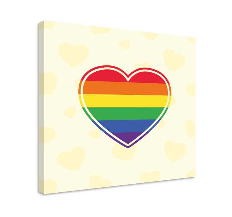 Quote canvas heart symbol of unity - TenStickers