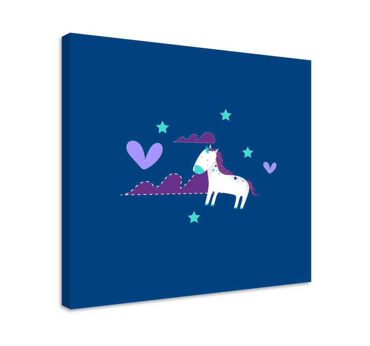 Charming unicorn scene unicorn pictures framed - TenStickers