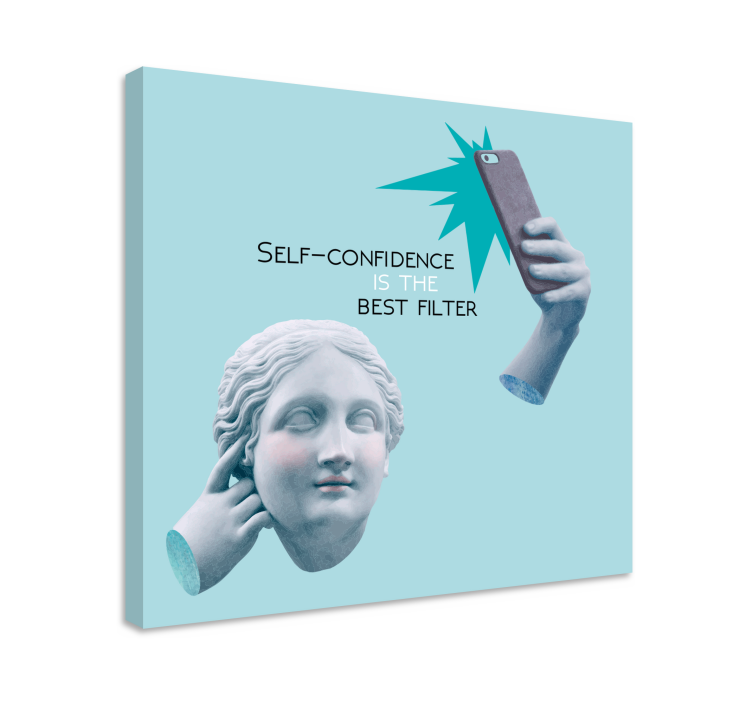 Quote canvas - self-confidence inspiration canvas - TenStickers