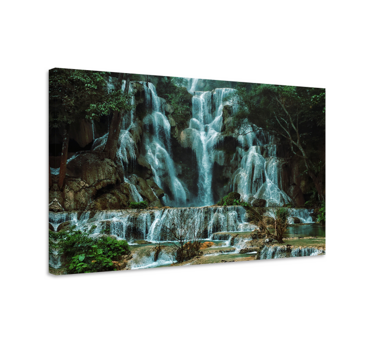 Landscape canvas grand waterfall flow - TenStickers