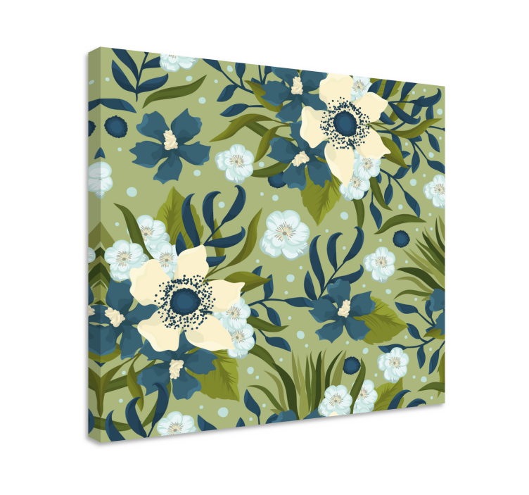 Summer colourful flower pattern wall prints - TenStickers