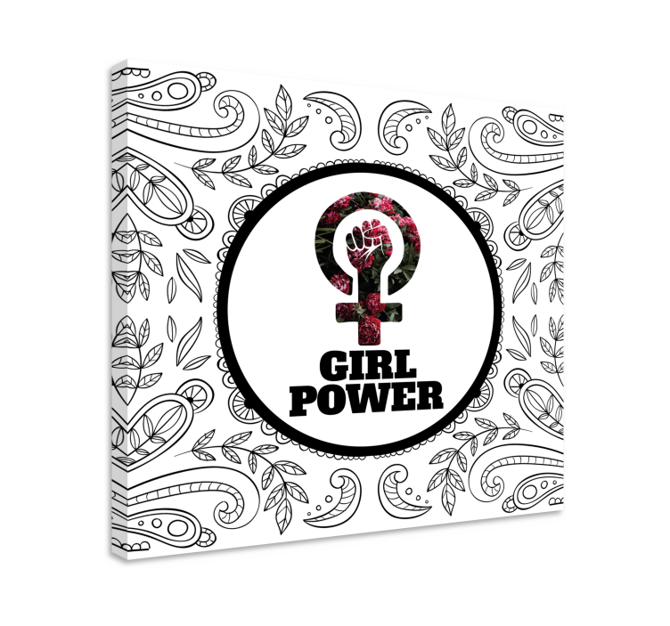 Quote canvas empowering feminine energy - TenStickers