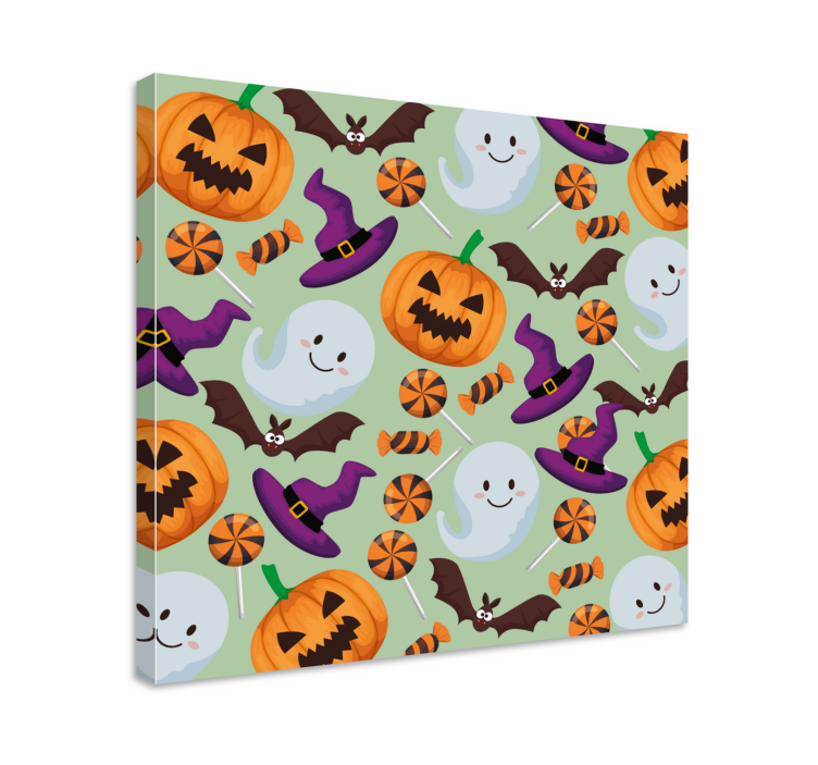 Teen canvas prints with fun halloween themes - TenStickers