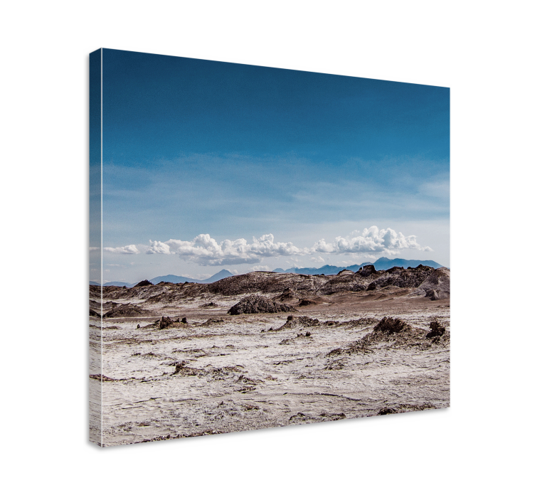 Vast Rocky Terrain landscape canvas - TenStickers