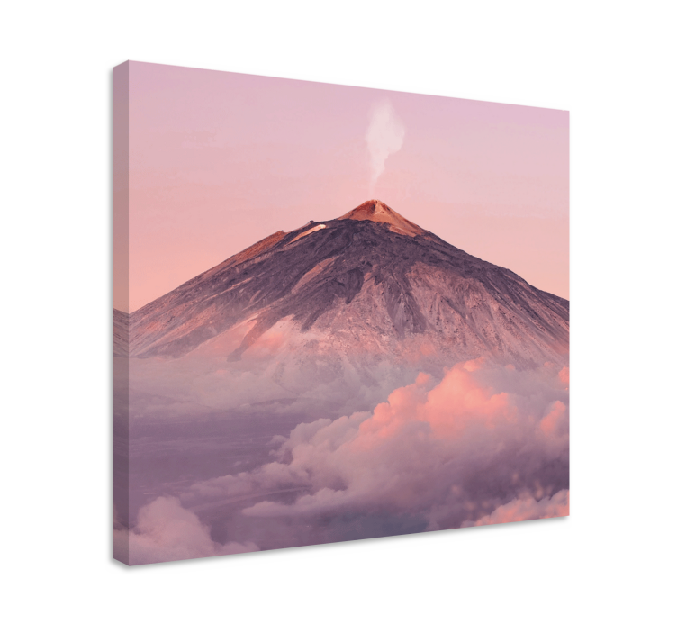 Volcano peak aesthetic landscape canvas - TenStickers