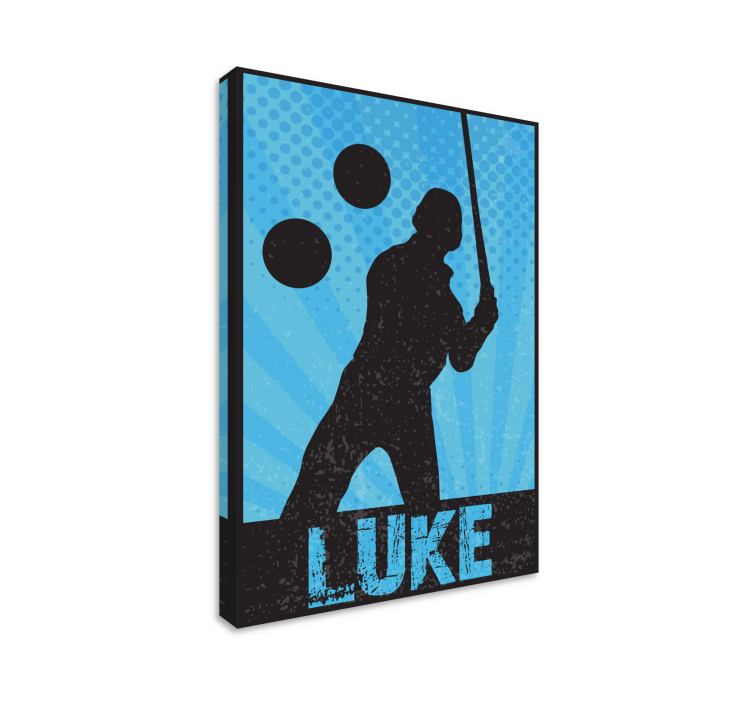 Sports canvas art dynamic athlete silhouette - TenStickers